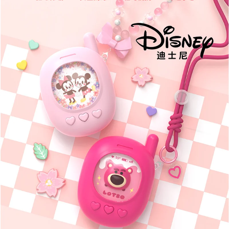 ディズニートイストーリーポータブルハンドウォーマー、ローロとステッチ、ミニーフォンデザイン、カワイイ漫画fiugre、USB充電、キッズギフト、冬
