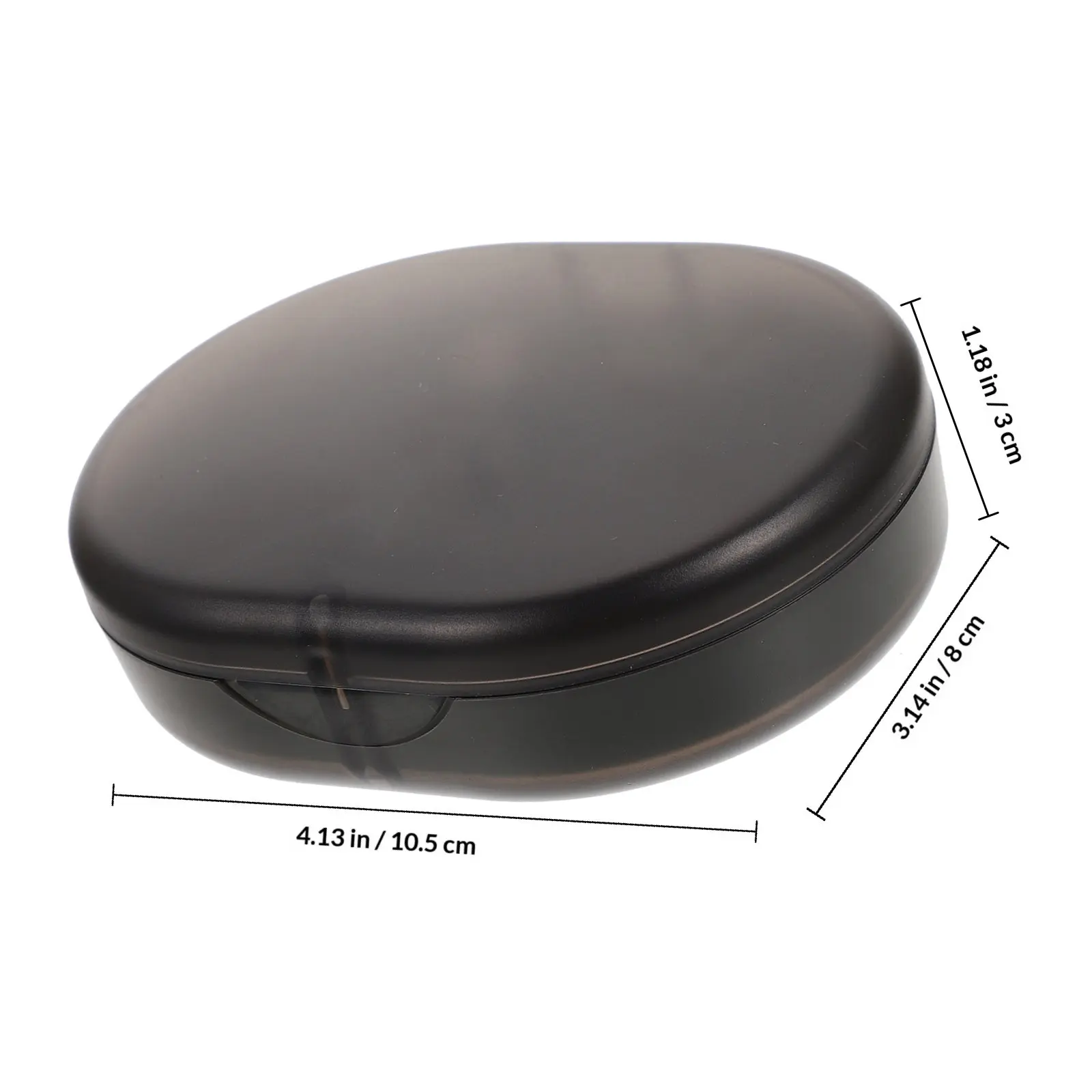 1Set Wear-Resistant Retainer Storage Box Elegant Design Small Size Pocket-Friendly Denture Case for Orthodontic Appliances Daily