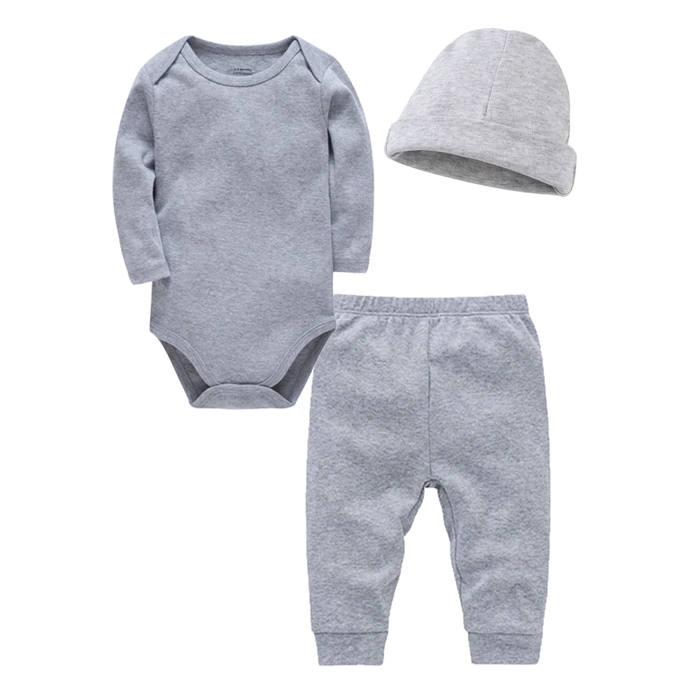 2/3 Teile/satz Baby Kleidung Set 100% Baumwolle Plain Baby Strampler + Hose Neugeborenen Body Hosen Blank Legging Kinder kleidung Für 0-12M – Detail 15