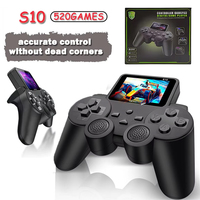 S10 Video Game Console Mini Remote Controller Gamepad 2.4-inch Built-in 520 Games AV Output Game Player Control for Kids Gifts