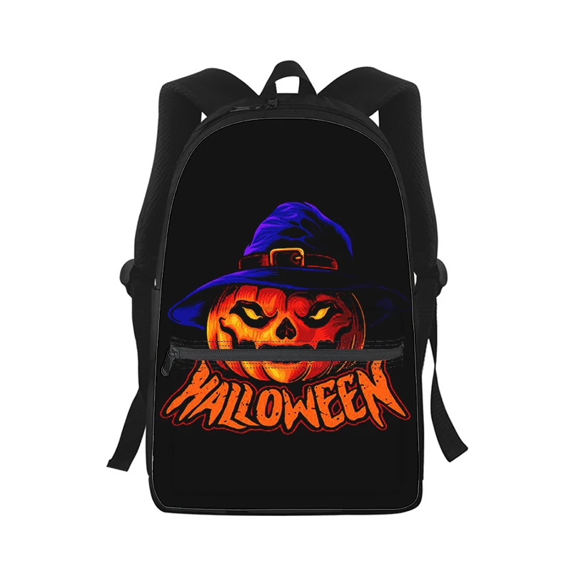 Horror Halloween gift Pumpkin head Men Women Backpack Print Fashion Student School Bag Laptop Backpack Kids Travel Shoulder Bag