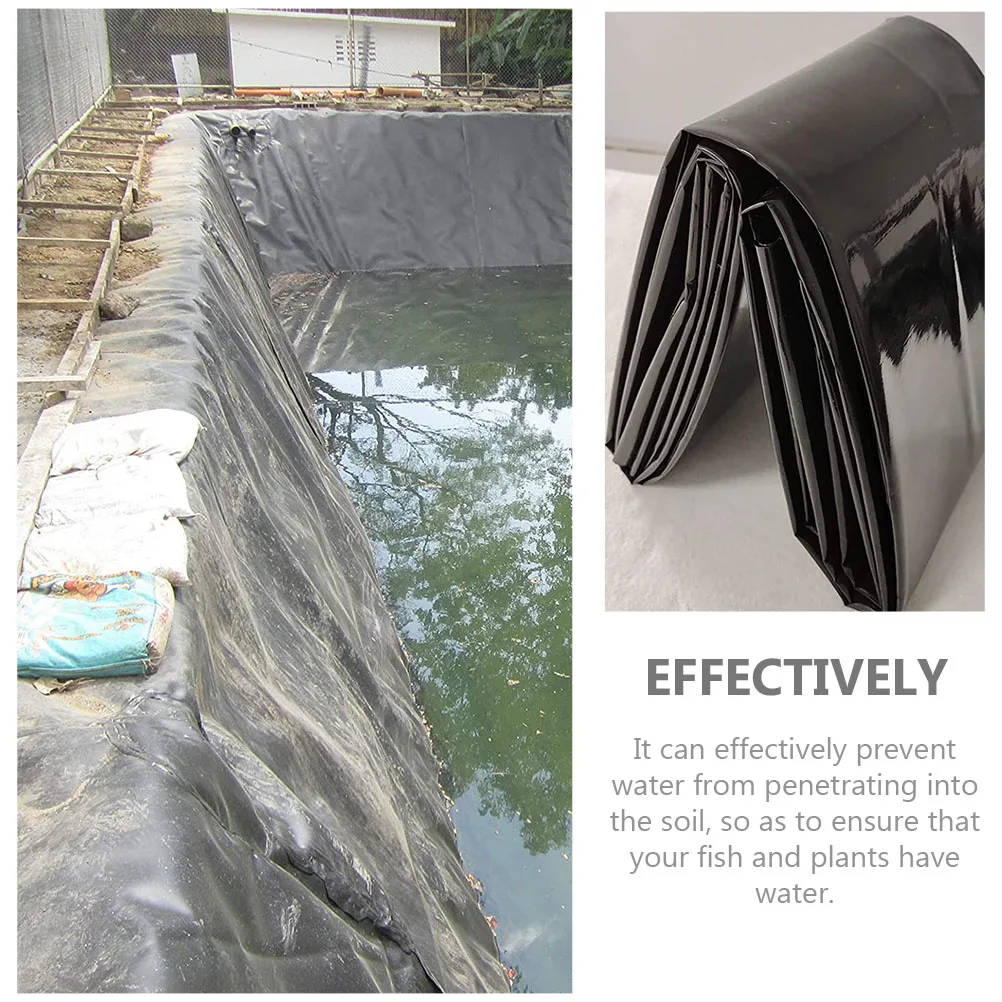 

HDPE Impermeable Membrane 2m x 3m Waterproof Fish Pond Skin Supplies Garden Pool Cover Lasting Pond Liner Film For