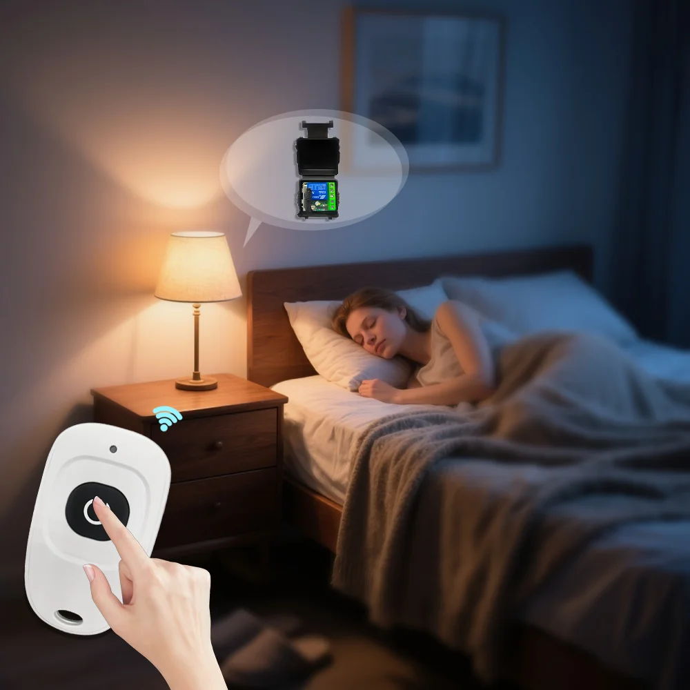 DC12V10A التحكم عن بعد مفتاح ذكي العالمي RF 433MHz بوابة باب المرآب Led الإضاءة طلب رمز التتابع استقبال وحدة صغيرة #3