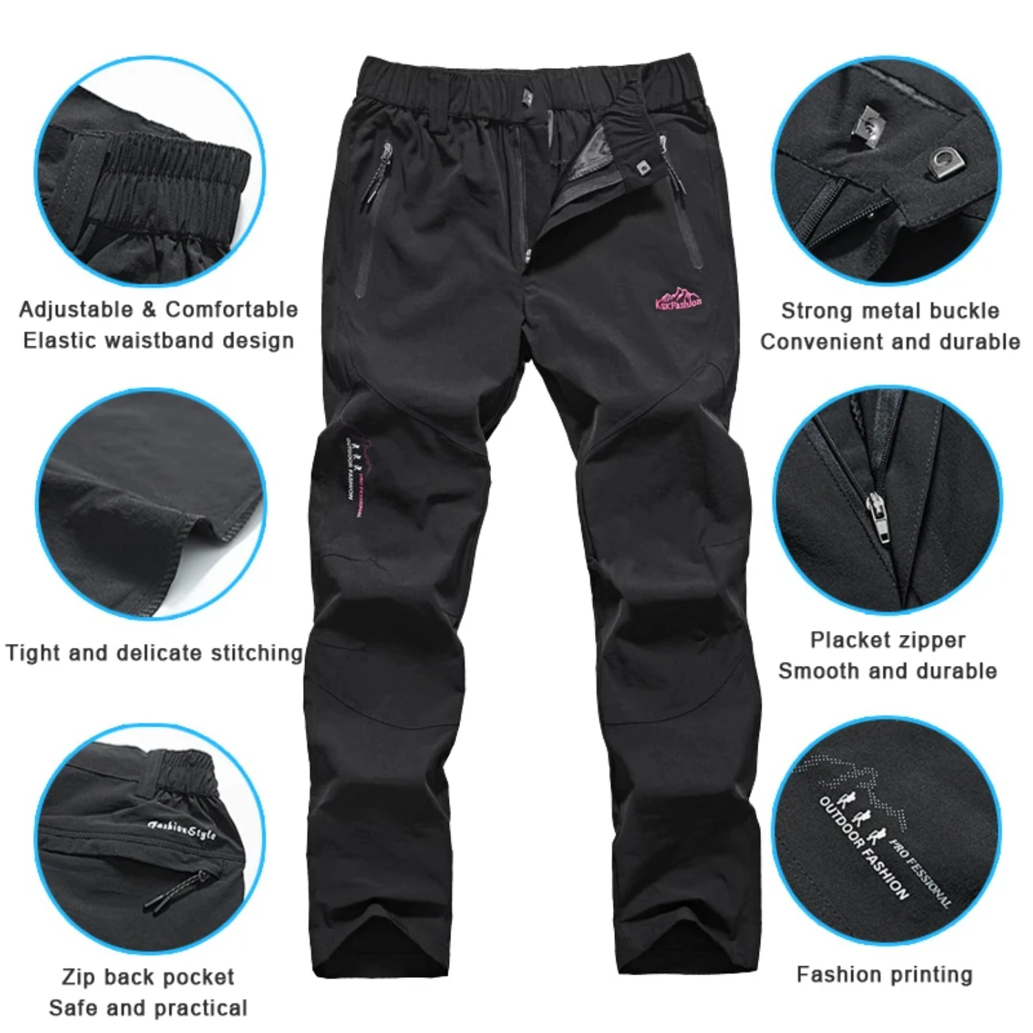 New Women Hiking Pants Summer Quick Dry Outdoor Camping Climbing Trekking Pants Women Waterproof Mountain Trousers Ripstop