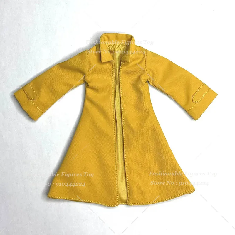 SHF 1/12 Men Soldier One Piece Sabo Windbreaker Yellow Cape With Iron Wire Fit 6Inch Action Figure Body Dolls