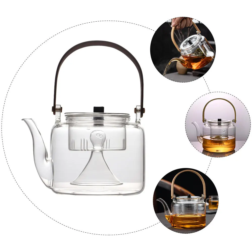 

Heat Resistant Tea Holder Large-capacity Teapot Heat-Resistant Storage Teaware Accessory Office