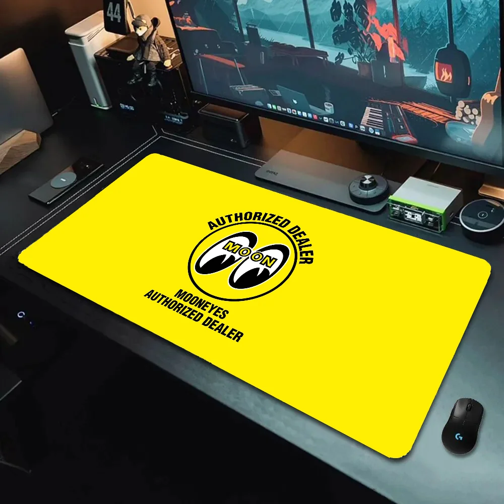 

Moon-Eyes Mouse Pad Large Gamer Mousepad Desk Accessories Office Gaming Mouse Mat Pc Setup Accessories Computer Table Deskmat