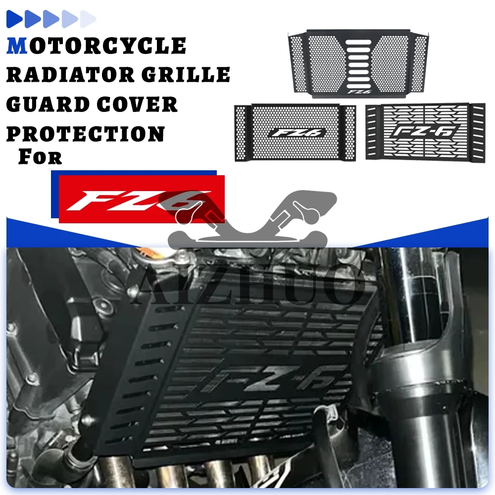 

Radiator Grille Guard Cover For Yamaha FZ6 FAZER 600 FZ6S FZ6N FZ6 S/N FAZER600 FZ600 FZ 600 2004-2010 accesorios motocicles