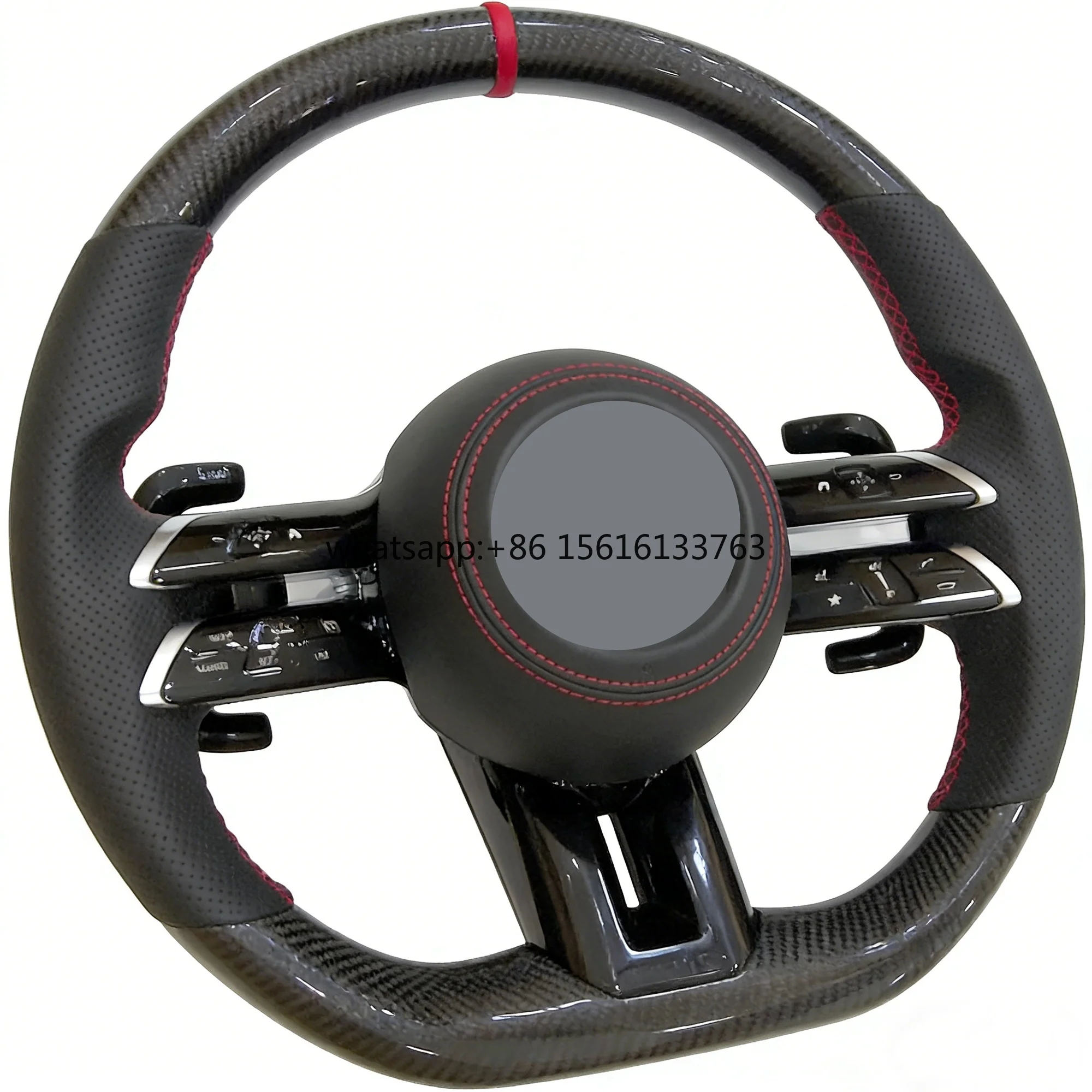 Factory Supply Real Carbon Fiber  Steering Wheel for Mercedes-Benz Hot Sale Body Kit Interior Trim Car Part