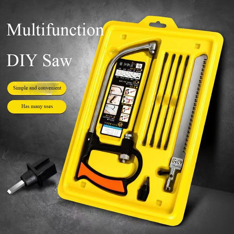 12 In 1 Multifunction Hand Tools Hack Saw Wire Saw Universal DIY Hand Saw For Wood/Aluminum/Water Pipe/Plastic/Glass/CeramicTile