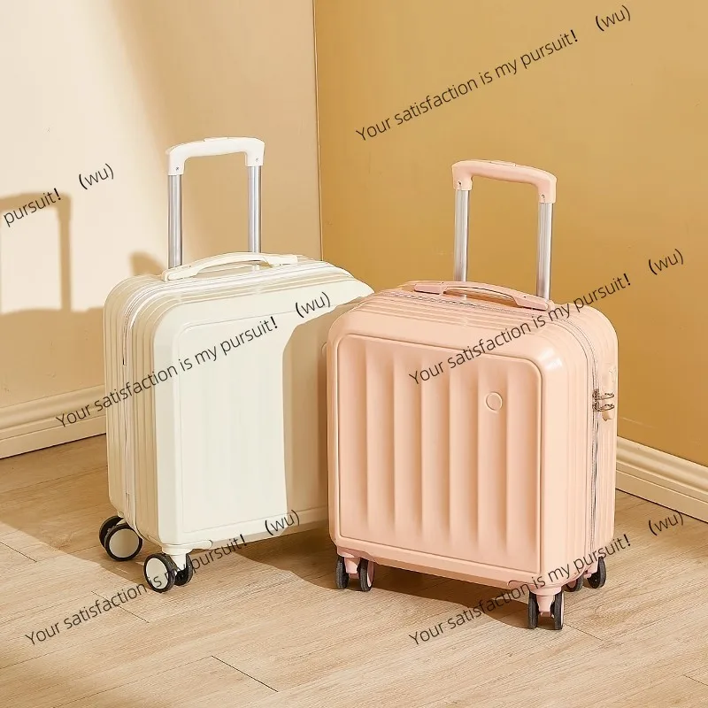 18-Inch small suitcase free of check-in, lightweight mini password trolley case