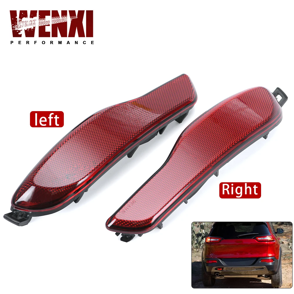 

WENXI - отражатели заднего бампера со стороны водителя для Jeep Cherokee 2014-2018 68105145 АК 68105144 AC WX-CDD20-L/R