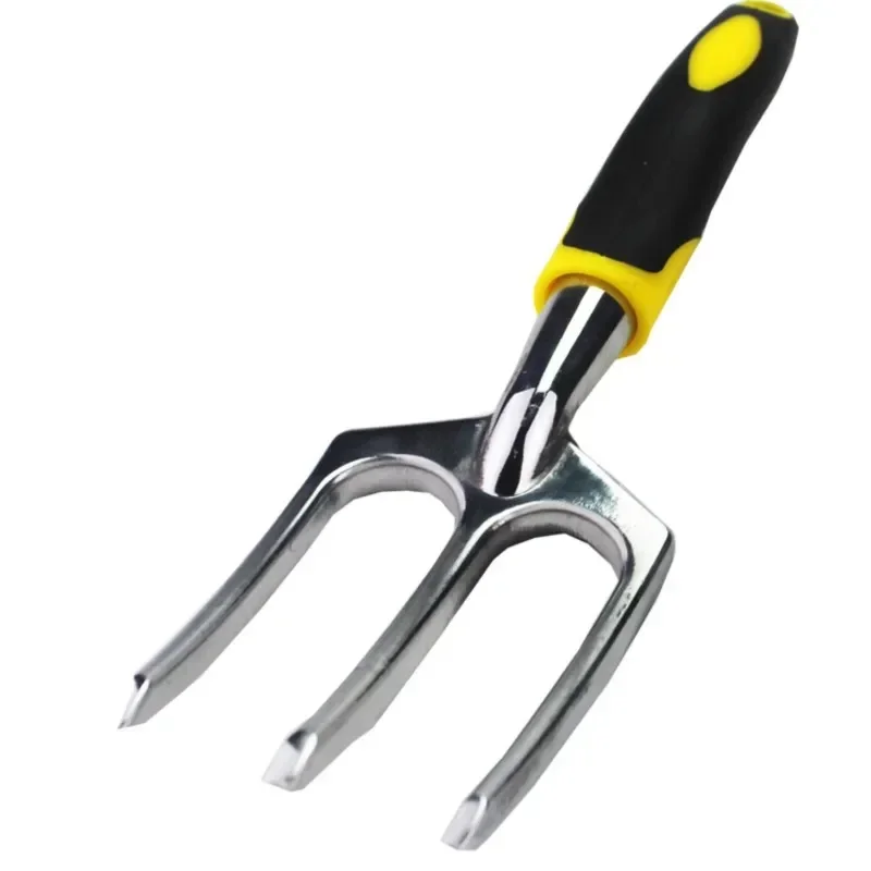 1set Gardening Flower Shovel Aluminum Non-slip Rubber Grip Gardening Hand Tool Rake Small Shovel Fork Root Taker Small Shovel