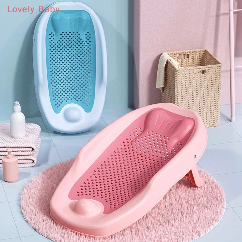 【BBS】1Pcs Universal Newborn Net Pocket Anti Slip Artifact Baby Shower Net Bath Bed Anti Slip Pad Foldable Bathtub Holder