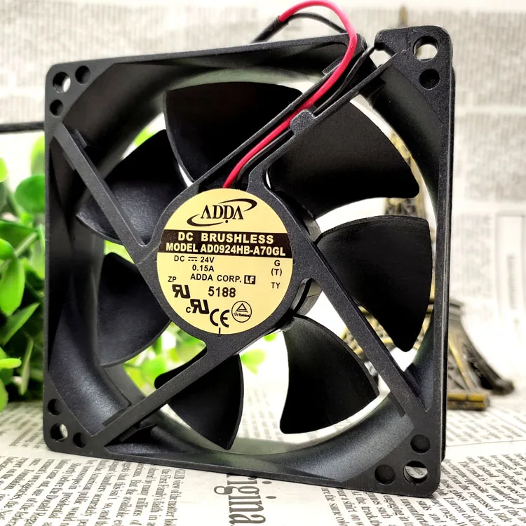 

ORIGINAL AD0924HB-A70GL 24V 0.15A 9CM 2WIRES INVERTER COOLING FAN