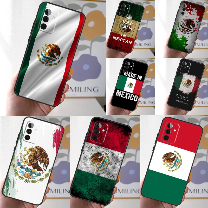 Sarung ponsel bendera Meksiko untuk Samsung Galaxy A55 A35 A25 A15 A51 A71 A12 A32 A52 A13 A33 A53 A14 A34 A54