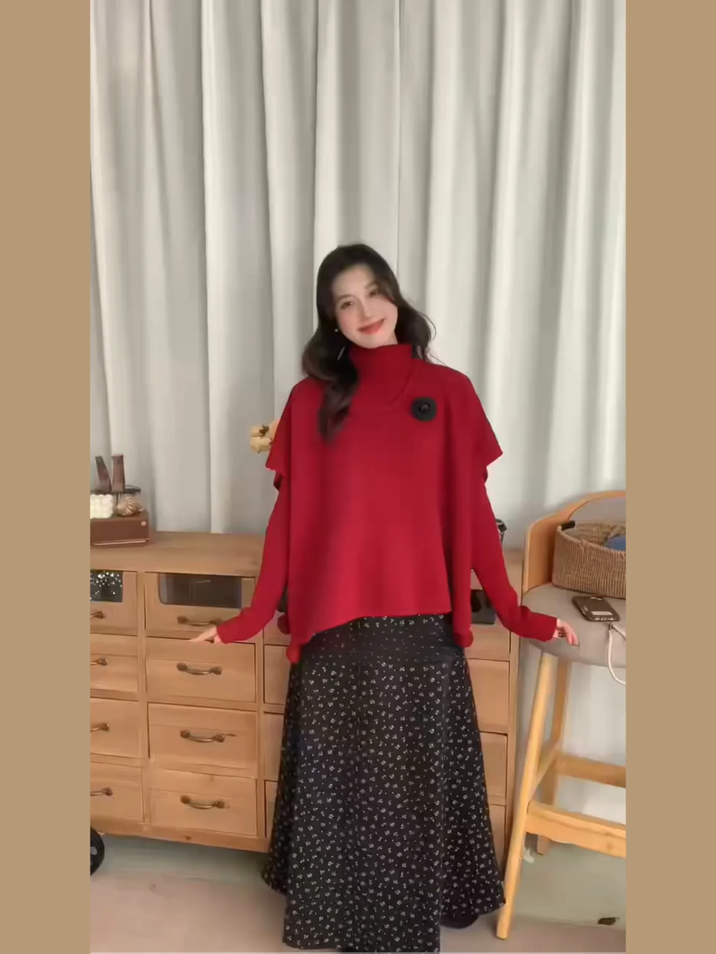 

Корейский стиль: Свободный женский комплект с длинными рукавами, создающий атмосферу уюта, из двух предметов – модная зимняя базовая рубашка и пальто с воротником-хомутом.