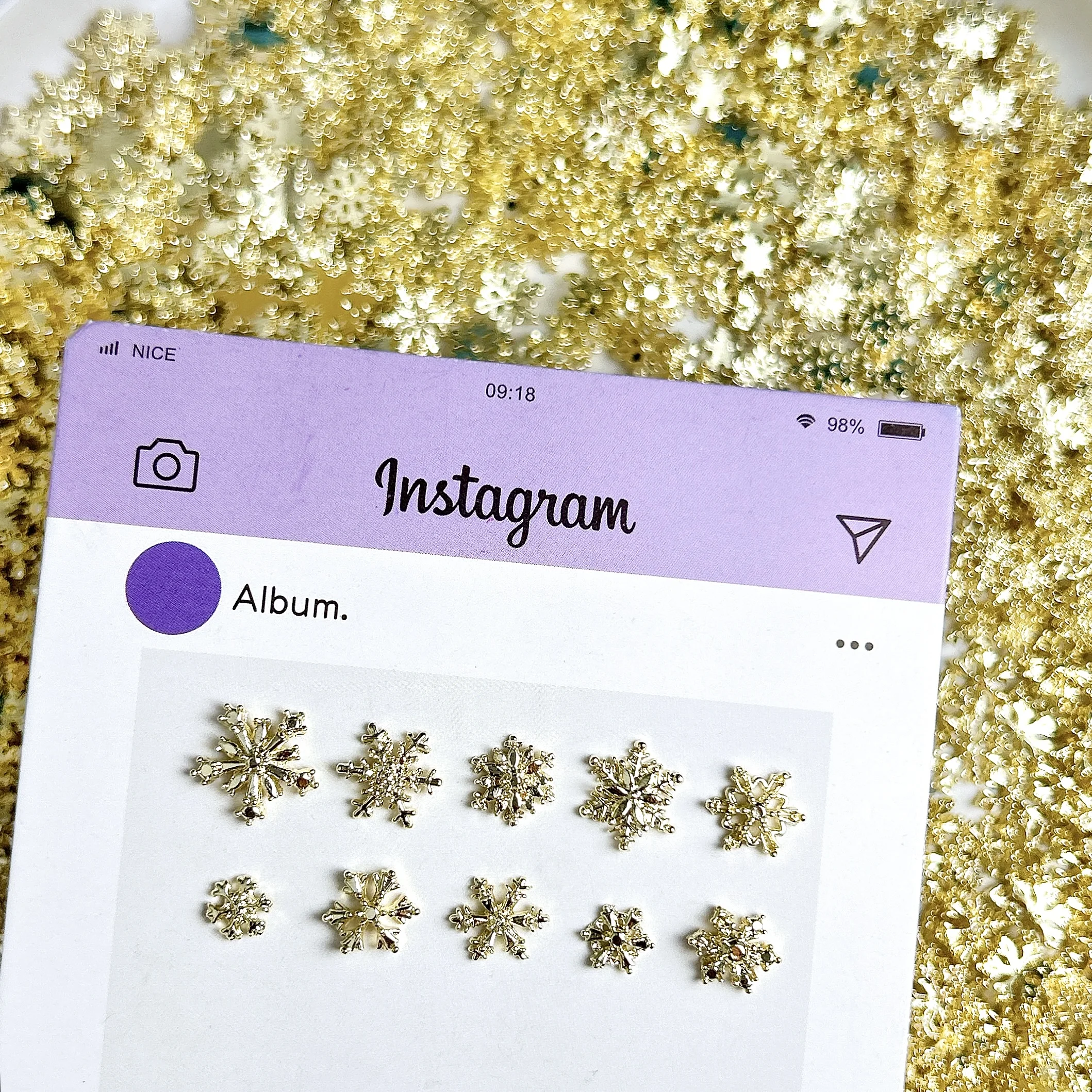 20 pçs estilo múltiplo criativo espumante floco de neve encantos da arte do prego luz liga luxo floco de neve decorações do prego diy unhas francesas