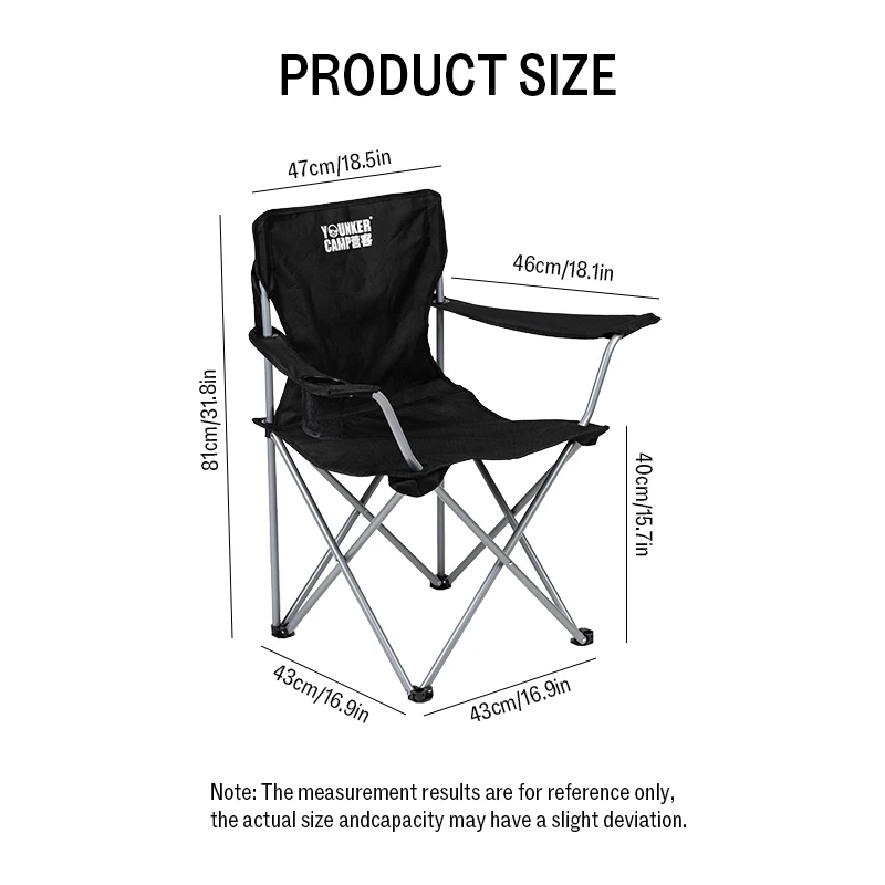 Outdoor Camping Chair Single Folding Armchair Portable Picnic Long Sitting Comfortable Back Fishing Beach Sketching Art Chair