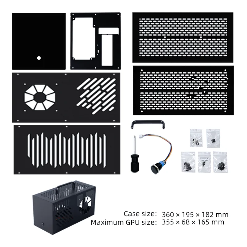ラップトップ Thunderbolt 3/4 egpu ドック ケースは、DIY キット用の