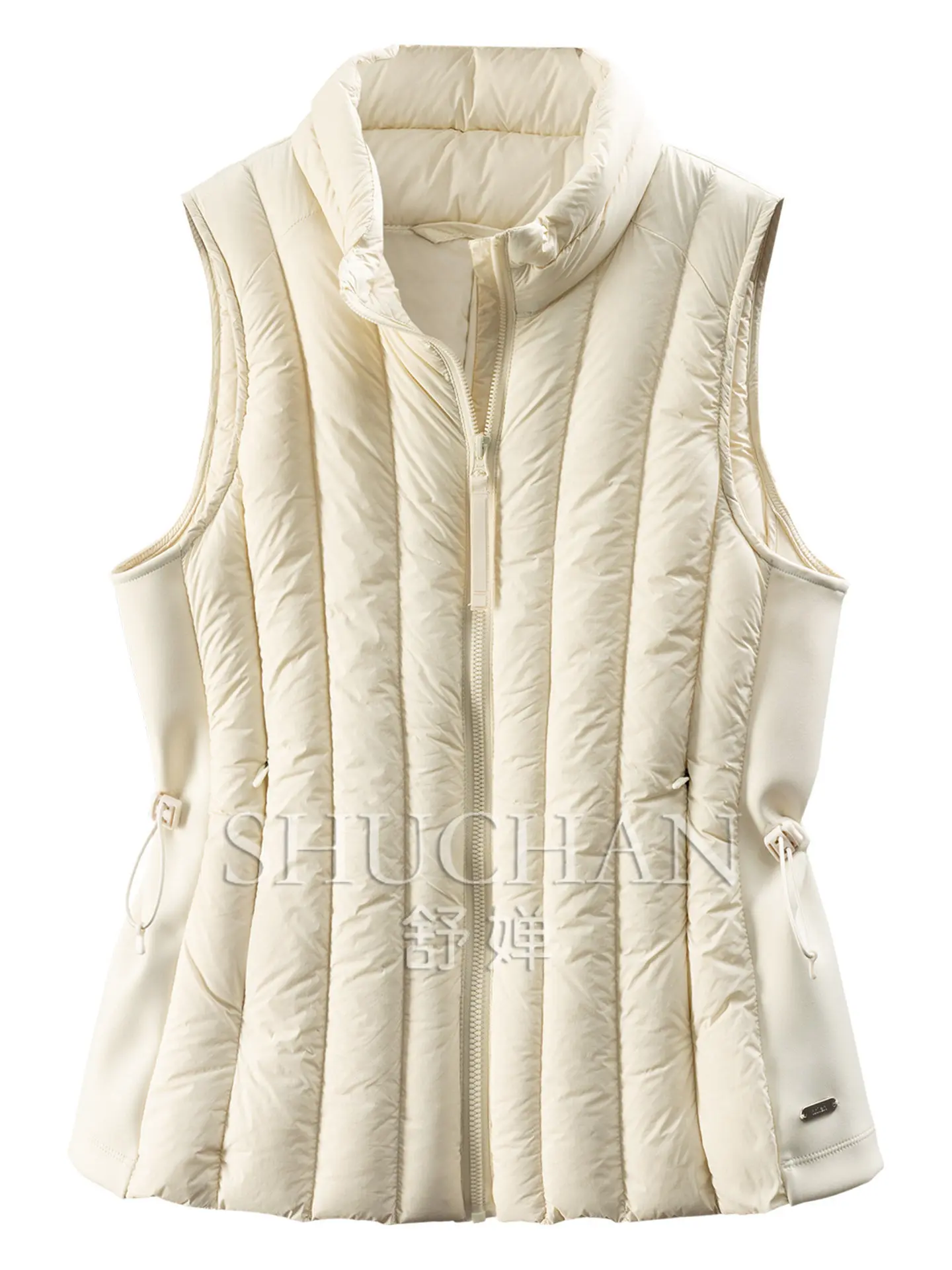 High Luxury and Peace of Mind in The Cabinet 95 White Goose Down Waist Down Jacket Female E356