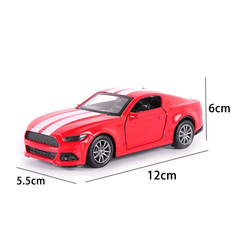 1:32 scale Wild Horse alloy sports car model; children's toy car; display piece; friction car; boy's collection; educational toy