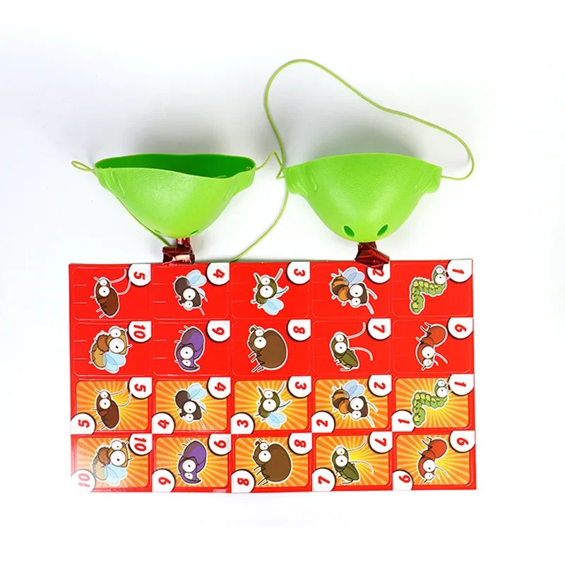 مجموعة ألعاب حفلات عائلية من Super Speed Lick Chameleon Frog Tongue مع بطاقات أنشطة ممتعة للعب الهدايا والترفيهية للأطفال