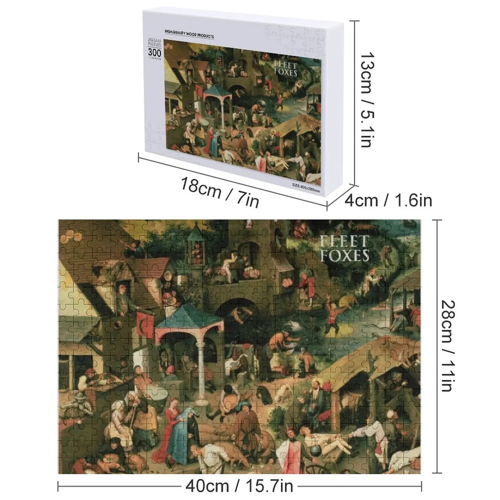 Frota de raposas quebra-cabeça imagem personalizada brinquedos para crianças quebra-cabeça de animais de madeira