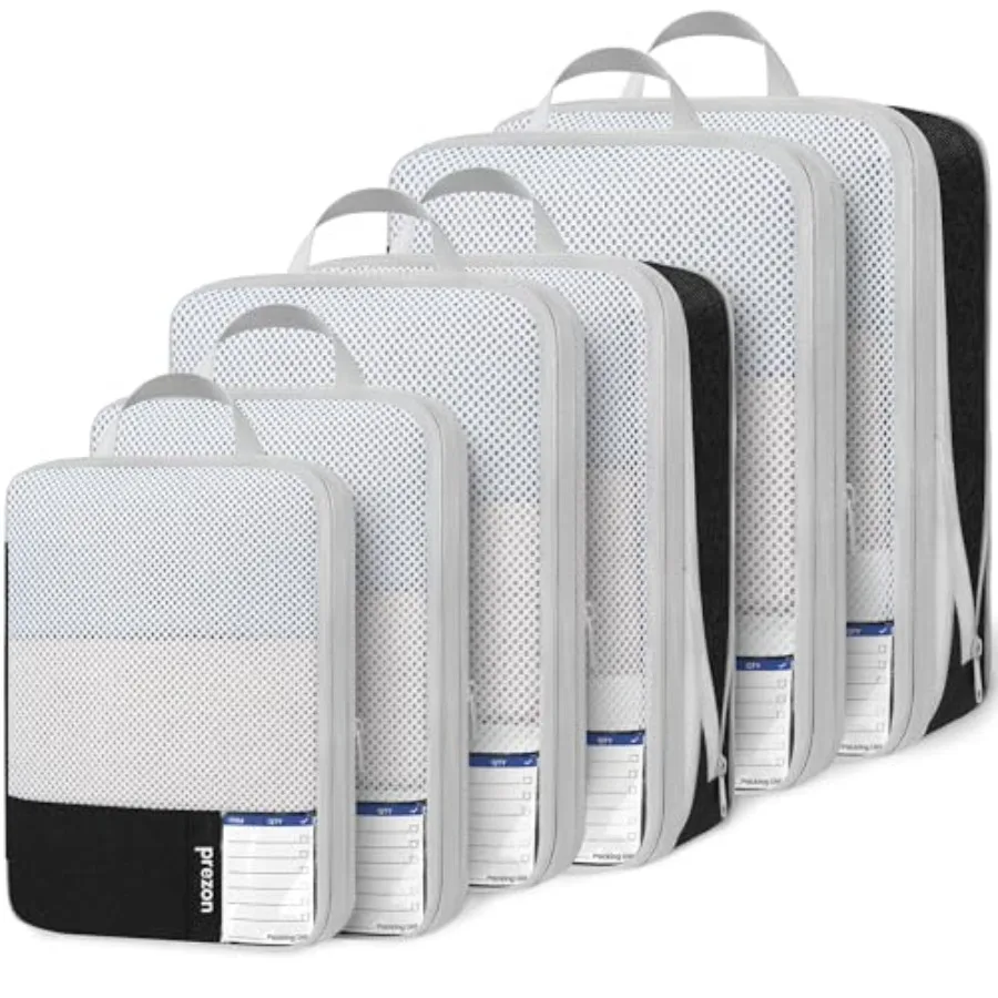 

Набор компрессионных упаковочных кубов (8/6/4 шт.) для путешествий: легкие, прочные органайзеры для багажа и необходимых вещей для отпуска, в различных цветах