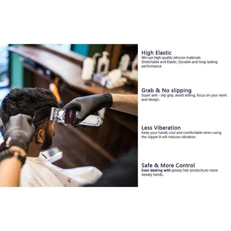 U0DE 5PCS/Đặt thợ cắt tóc chuyên nghiệp GRIPT NON SLIP BANDS ĐIỆN ĐIỆN ĐIỆN CẮT ĐIỆN