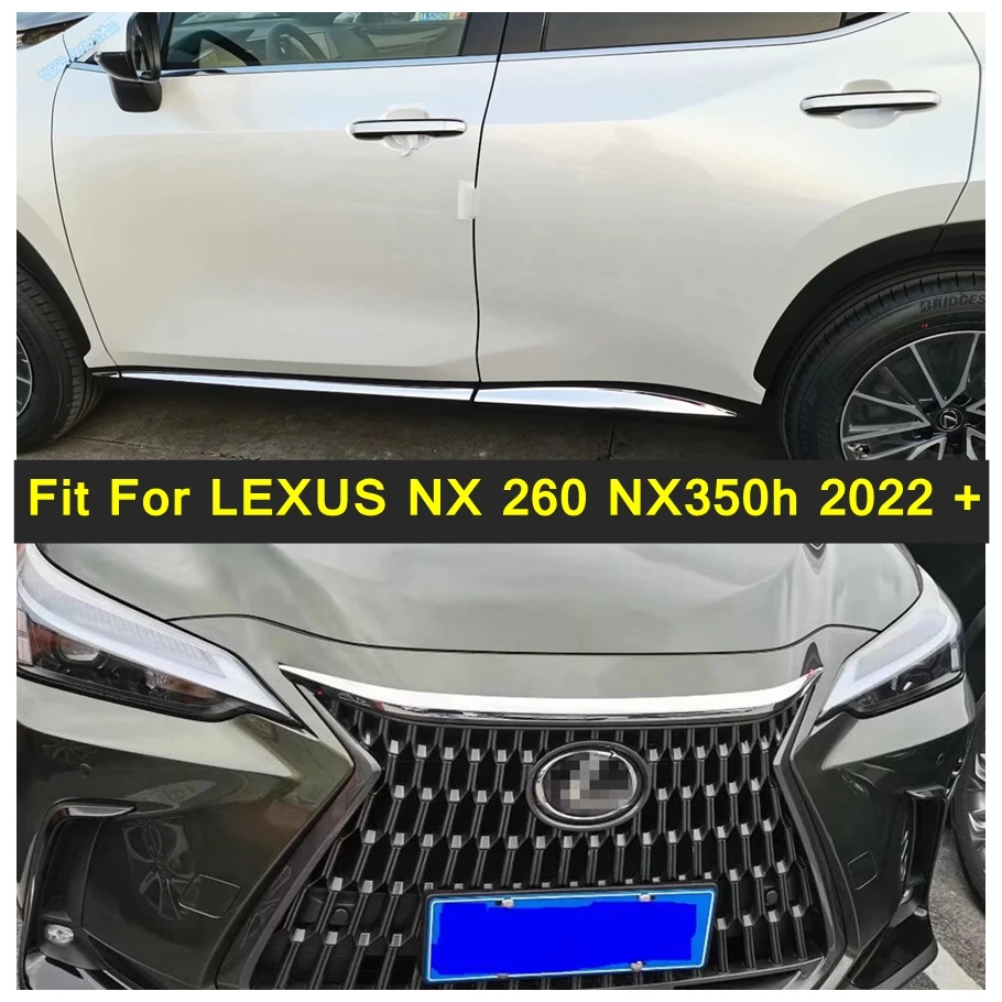 

Auto Front Hood Engine / Door Body / Rear Trunk Lid Decor Cover Trim For LEXUS NX 260 NX350h 2022 2023 ABS Exterior Accessories