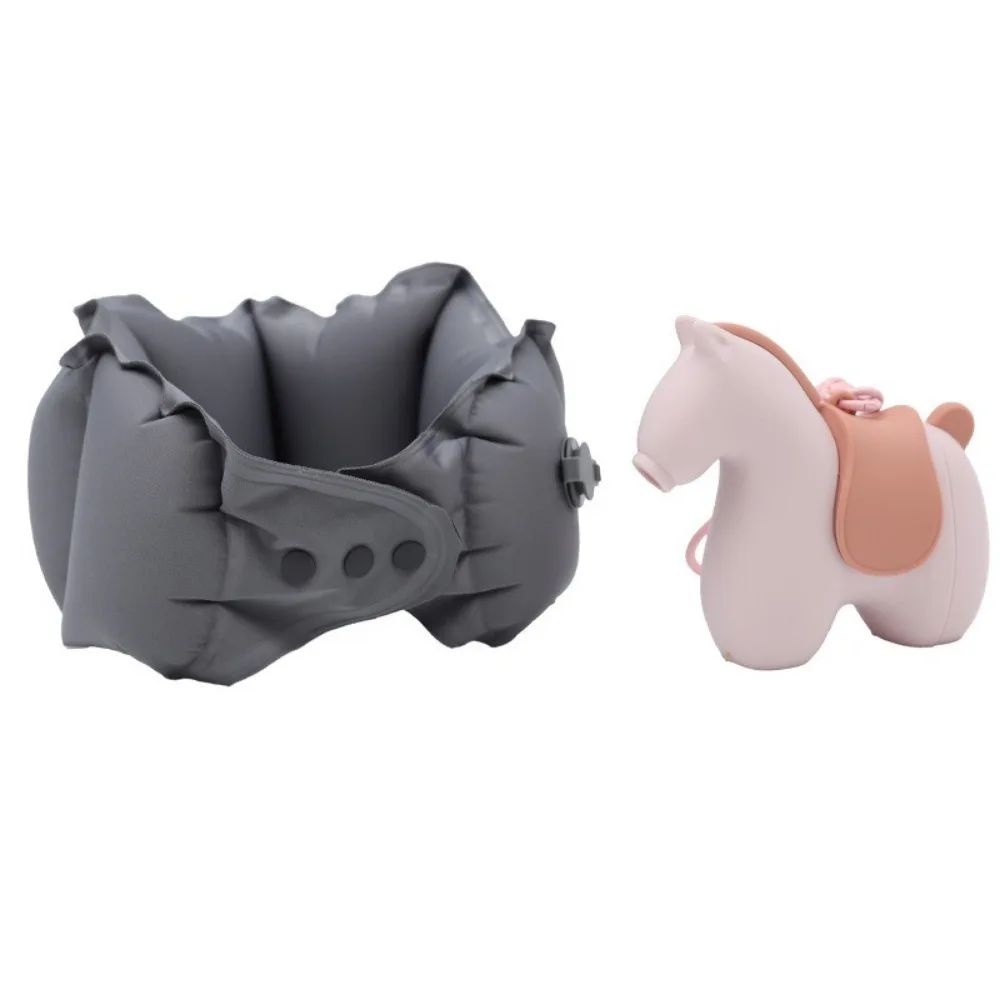 

Neck Protection Inflatable Neck Pillow Pressed Inflation Creative U-shaped Travel Pillow Comfort Save Space