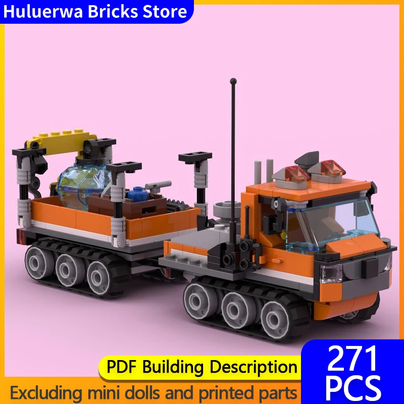 

Speed Hypercar Model MOC Building Bricks Arctic Tracked Transport Vehicle Modular Technology Gifts Holiday Assemble Children Toy