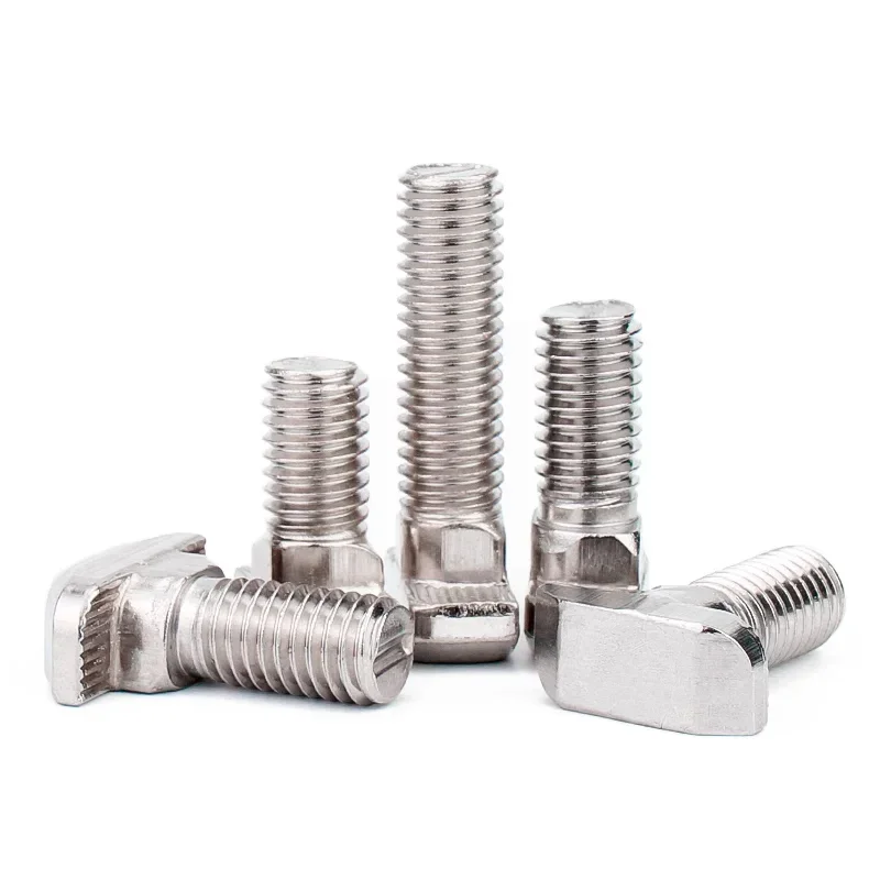 

100 шт. Т-образный болт с головкой молотка, алюминиевый разъем, болты с Т-образной головкой, винты для алюминиевых профилей 20/30/40/45, M5 M6 M8