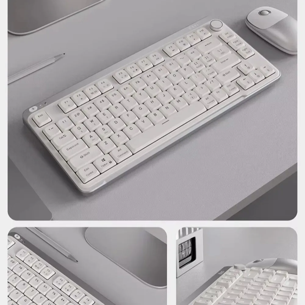 KZZI I75 Youth Edition Low-Profile Mechanical Keyboard Tri-Mode Wireless Hot Swap Long Battery Life Portable Office Keyboard