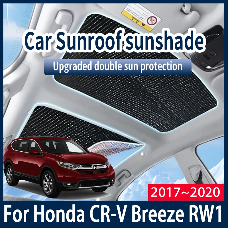 

Для Honda CR-V Breeze RW1 2017 ~ 2020 2018 2019 автомобильные солнцезащитные козырьки на крыше, солнцезащитный козырек, защита от УФ-лучей, теплоизолирующие аксессуары