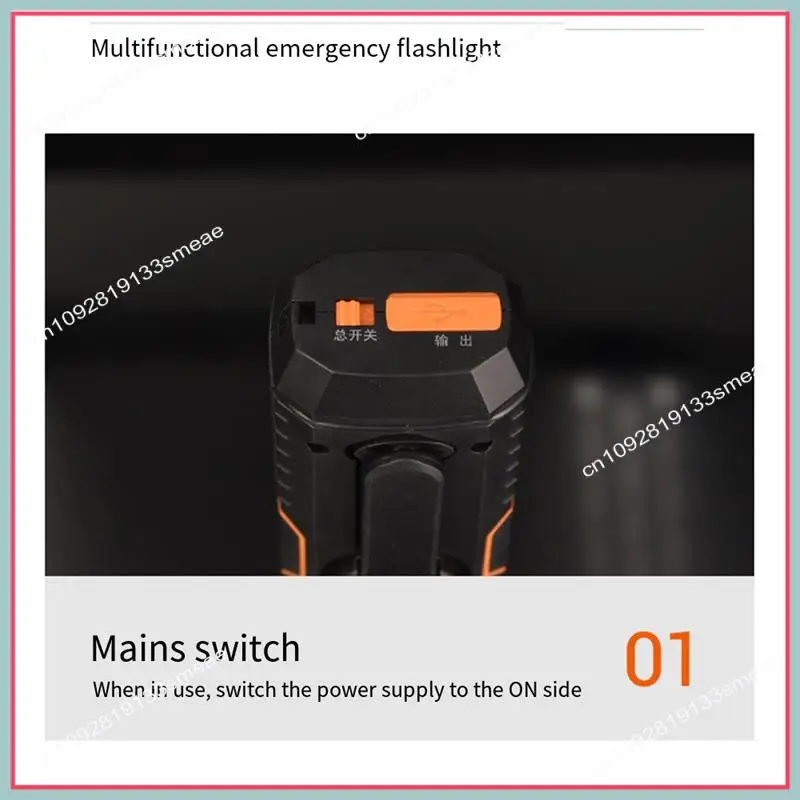 N94R Multifunctional Hand Crank Flashlight Dynamo Forhiking Camping Hand Crank Dynamo Powered Emergency LED Flashlight