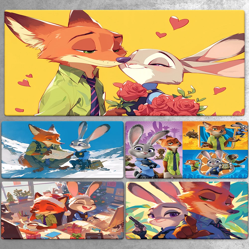 Miniso Zootopia Large Mousepad XXL Mouse Pad Keyboard Gaming Accessories Mouse Mats Game Office Computer PC Gamer Laptop Mat