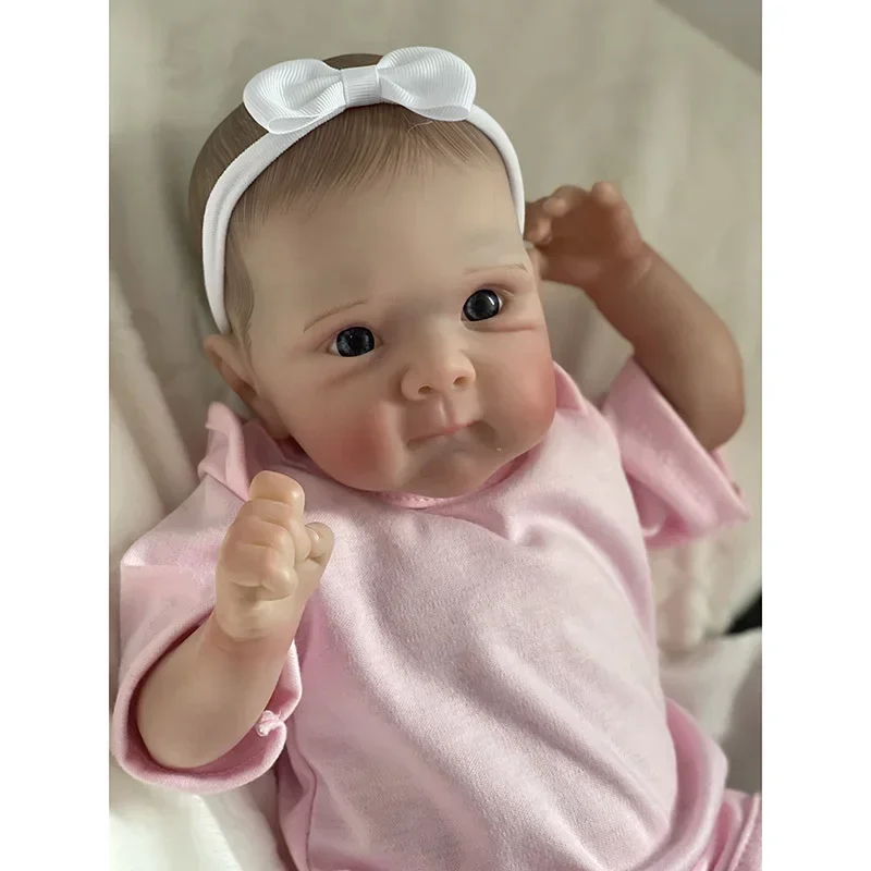 18inch Reborn Baby Doll Bettie Newborn Baby Lifelike Soft Touch Multiple Layers Painting 3D Skin with Visible Veins Bebe Reborn