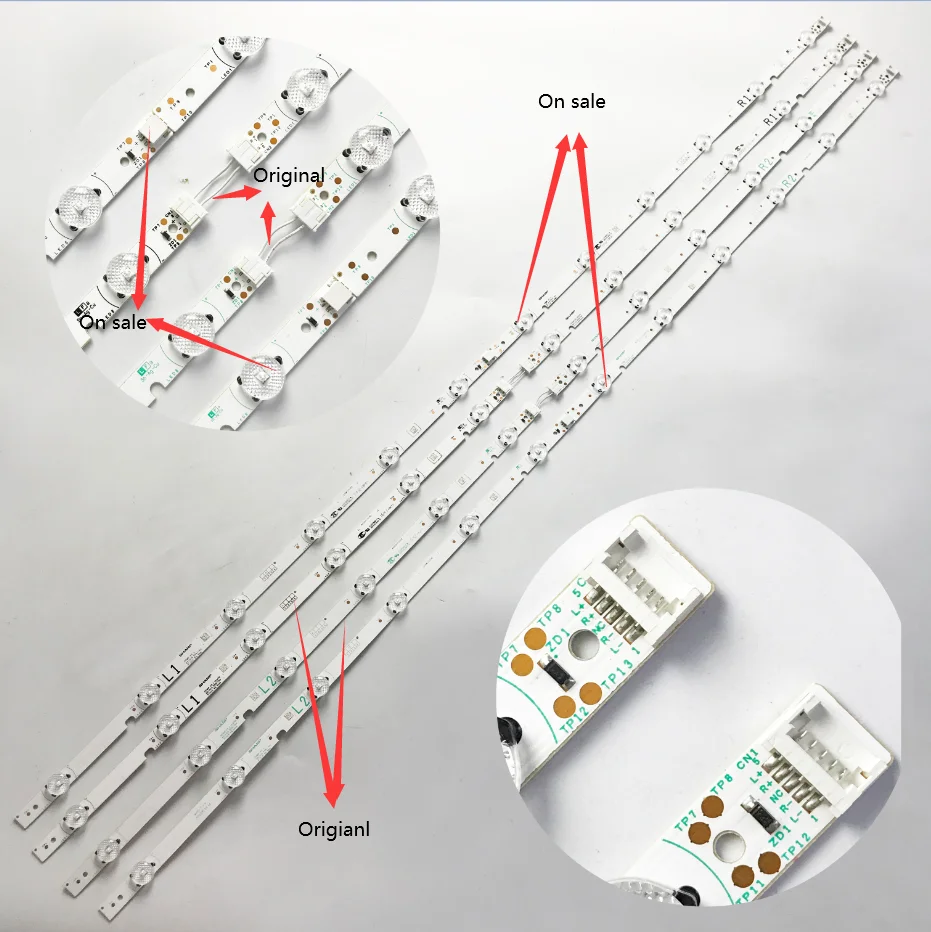 LED Backlight strip 6 Lamp  For Sharp 49