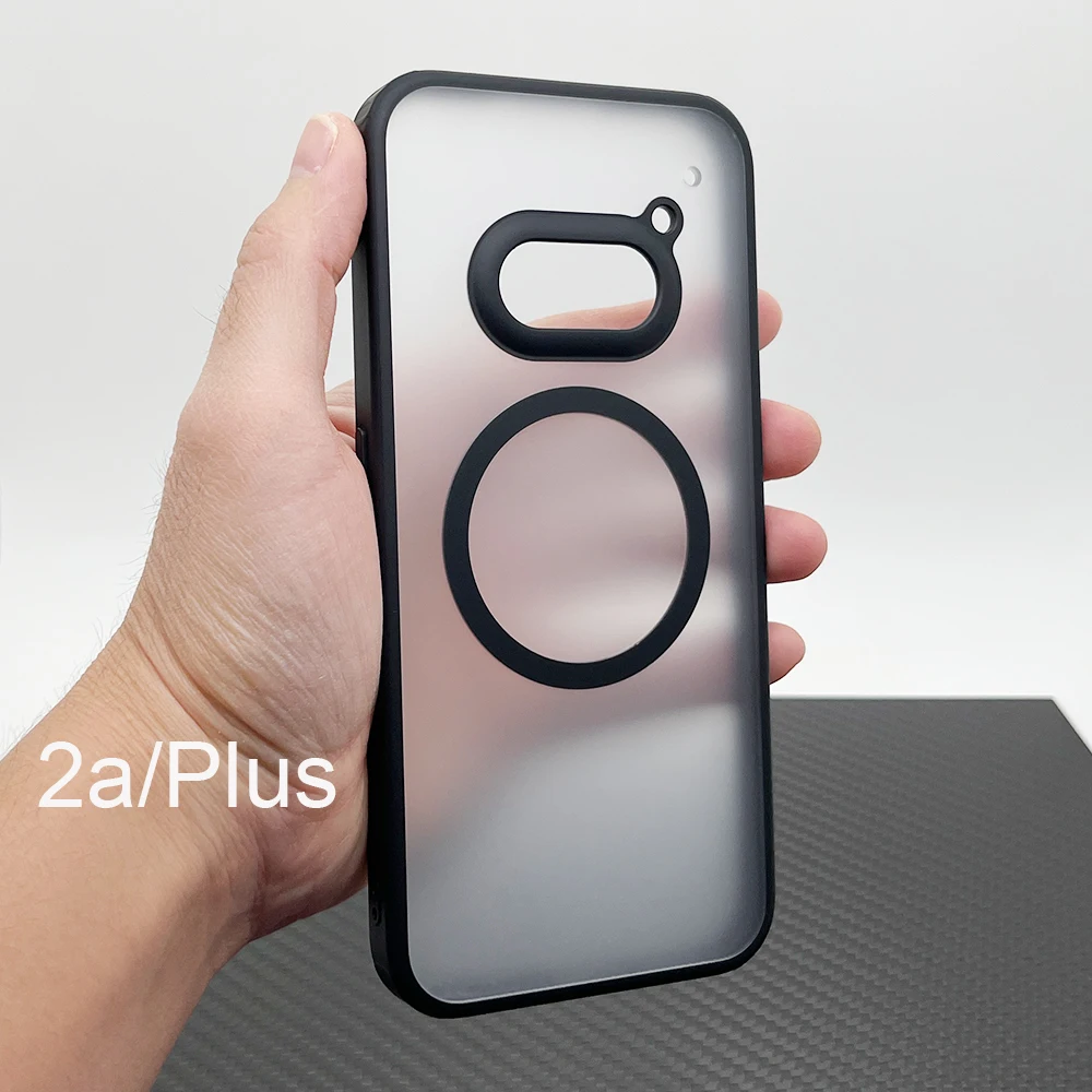 Magnetic Case For Nothing Phone 2a Hard Back Cover 1 One 2 Plus Soft TPU Frame Slim Shockproof Anti-Scratch Skin Funda Shell