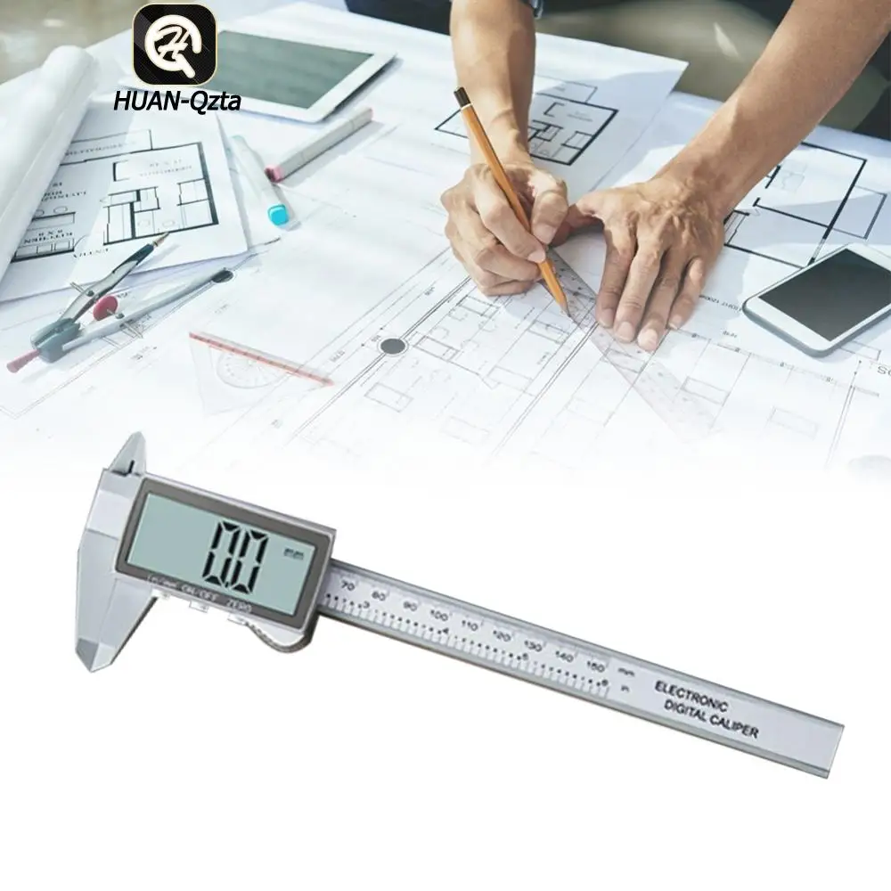 Vernier Caliper 100/150mm Caliber Measuring Ruler High Precision Vernier Measuring Ruler for Home/Industrail/Jewlery Measurement