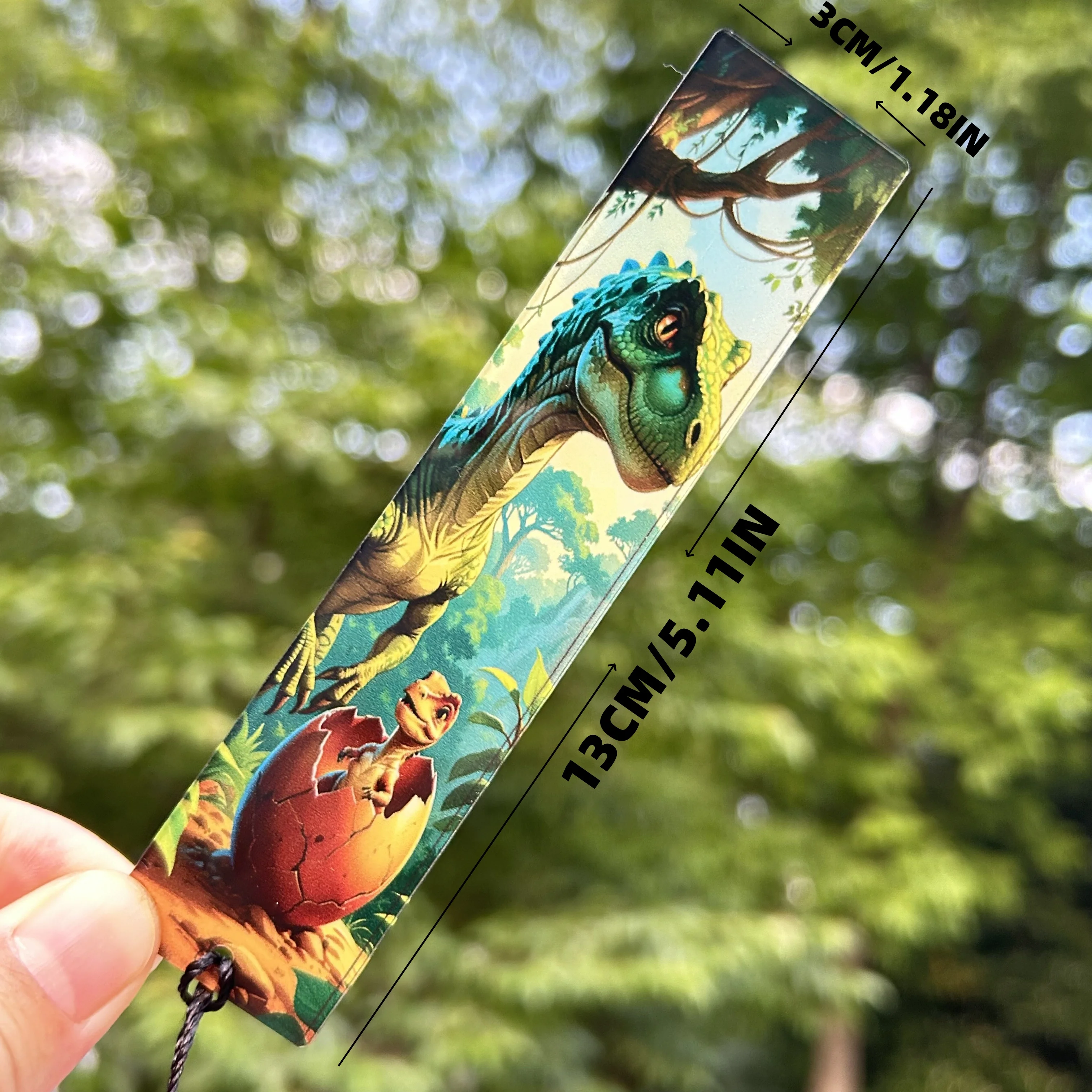 10 قطعة/1 قطعة علامة مرجعية على شكل ديناصور أكريليك مع شرابات، ديناصورات مختلفة، بيض الديناصورات، عشاق القراءة، الهدايا، علامات القراءة #4