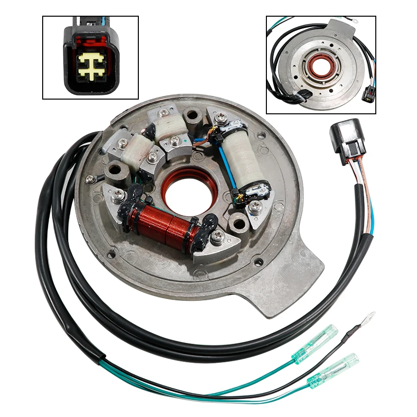 

Fits for Yamaha 40hp E40G E40GMH E40GMHL E40GMHS EK40GMHL 2018-2019 Motorcycle Stator Generator Ignition Coil OEM: 6F5-85560-B0