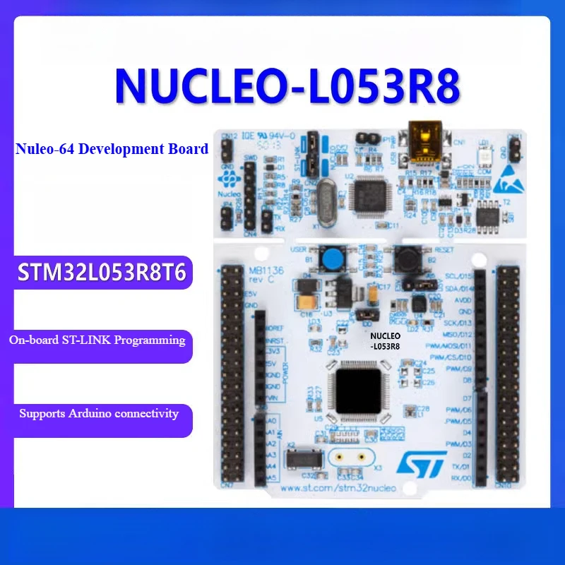 

NUCLEO-L053R8 Nucleo-64 development board with STM32L053R8T6