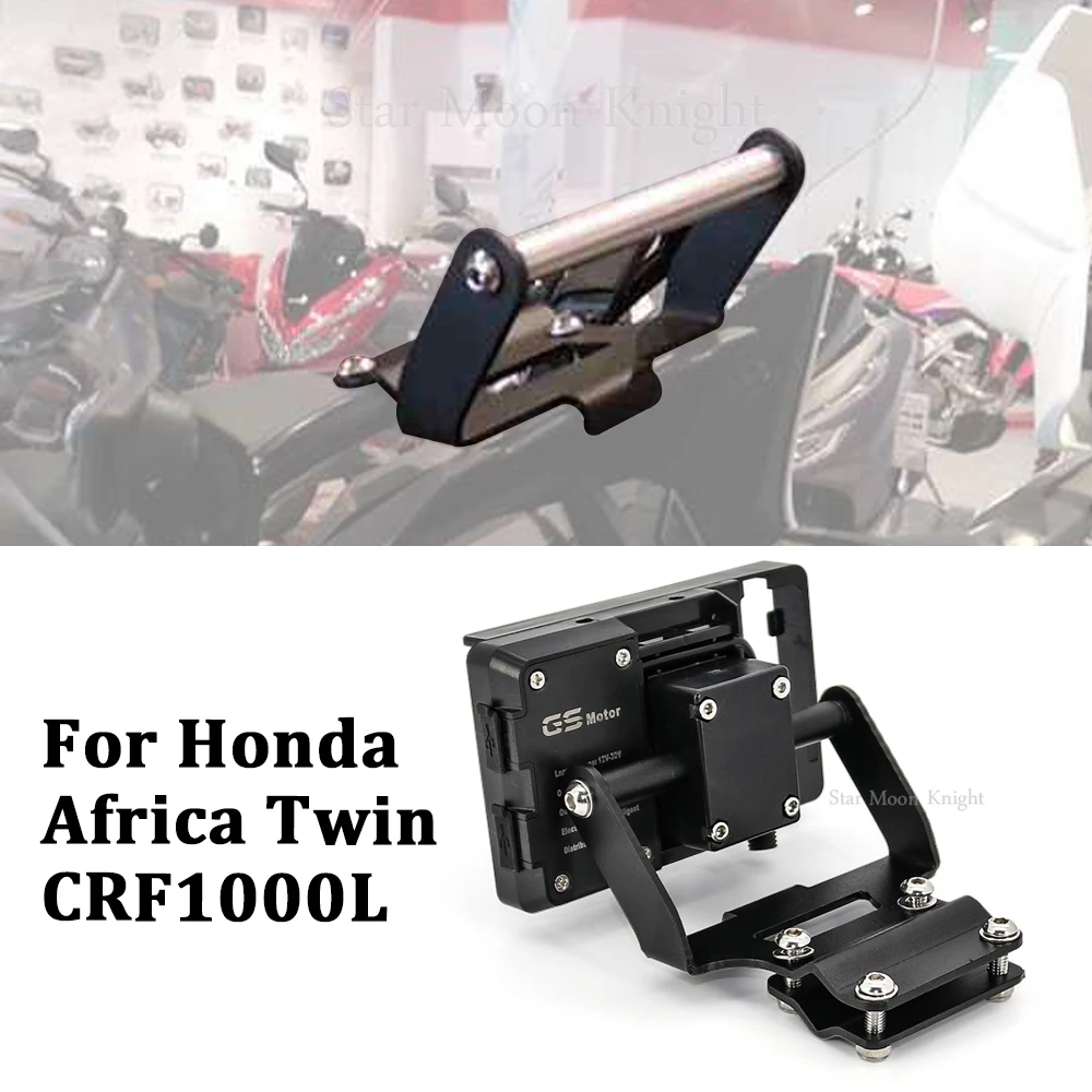 

For Honda Africa Twin CRF1000L CRF 1000 L 2018-2019 Motorcycle Front Phone Stand Holder Phone GPS Navigaton Plate Bracket