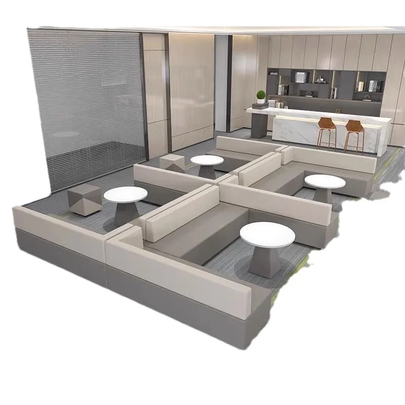 

Office, reception sofa, lobby, creative, training institution, waiting for leisure, coffee table, combination