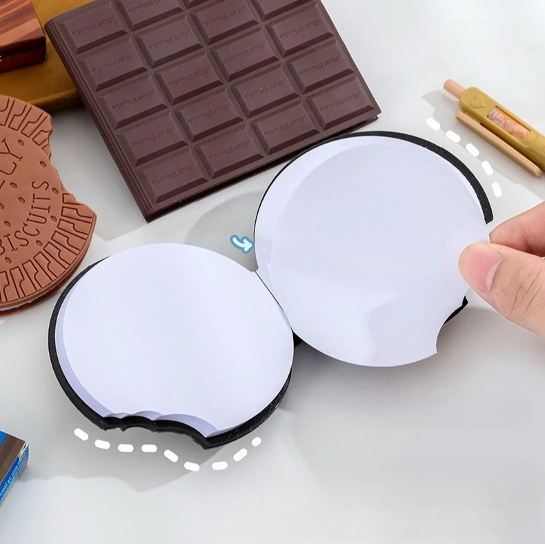 Niedliches Schokoladenförmiges Mini-Notizbuch Tragbarer Taschen-Notizblock Kreatives Schreibwaren-Geschenk für Schüler & Preise – Detail 6