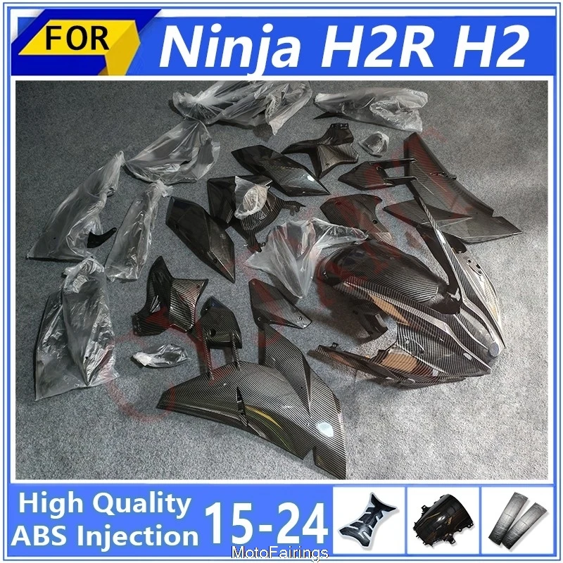 

ABS Motorcycle Fairings for Kawasaki Ninja H2R 2015-2021 2022 2023 2024 Carbon Fibre Fairing Body Kit H2 R 15-24 Shell