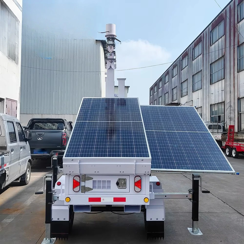 Bild 3: Grüne Solar-Anhänger, Solargenerator-Systeme, Solar-Beleuchtungsturm